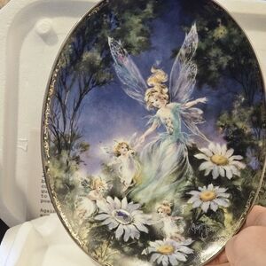 Bradford Exchange Fairy Wings Magic Things Plate Gem Light Gem Bright Mimi Jobe